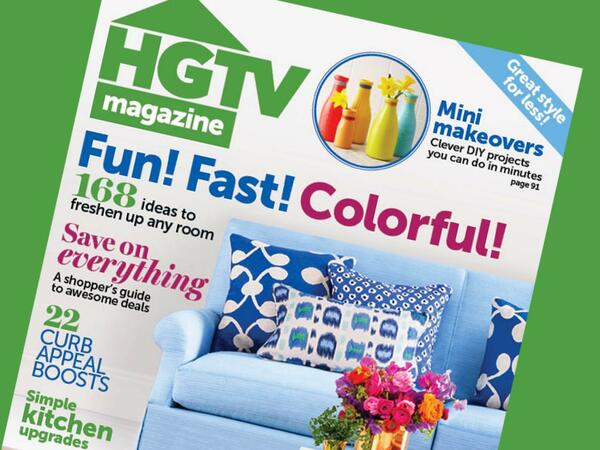1 year of HGTV Magazine for FREE