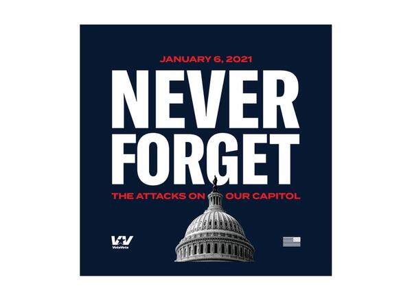 Never Forget the Attacks on Our Capital Sticker for Free