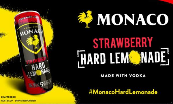 Monaco Cocktails Strawberry Hard Lemonade Chatterbox for Free